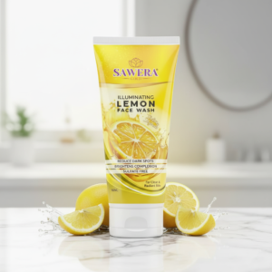 Sawera Gold Illuminating Lemon Face Wash - Reduce Dark Spots & Brighten Complexion | TasneemCosmetics.pk